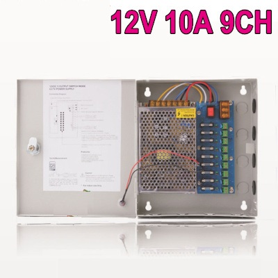 9 Channel 12v 10A Power supply box