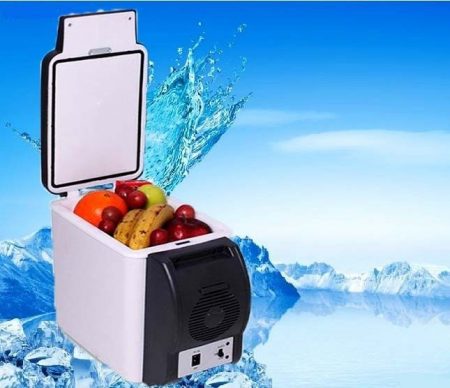 6L Portable Car Electronic 2-in-1 Cooling & Warming Refrigerator Fridge Storage~WHITE