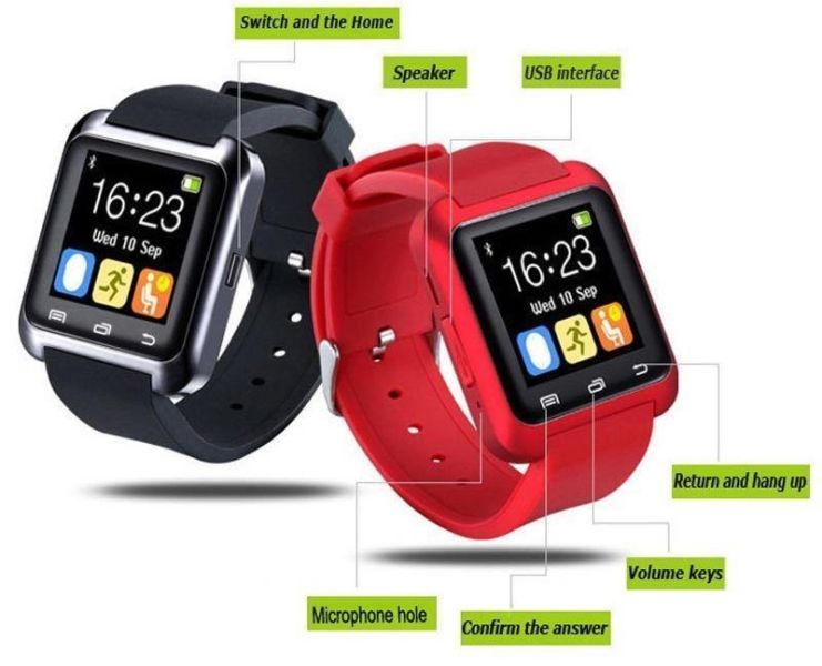 Smart Wrist Watch Phone Mate Bluetooth U80 For Android iPhone IOS