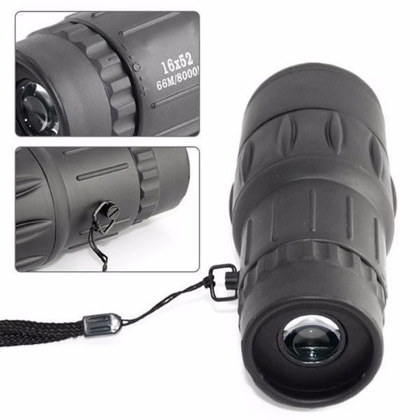 16 x 52 Monocular Telescope Day Vision with Bag Pouch for Outdoor Sport Camping