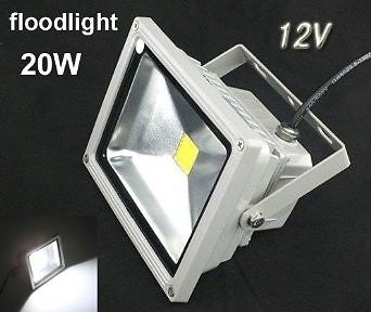 12v 20w Led Floodlight Garden Lamp Waterproof Light Cool White