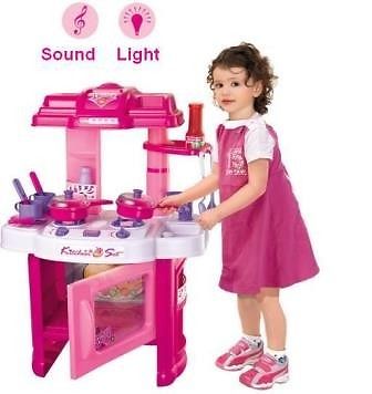 Girls kitchen play set – with Light & Sound