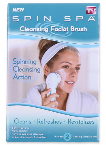 Spin Spa Facial/Body Electric Cleansing,Exfoliate,Scrub Brush