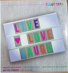 LED MESSAGE LIGHT UP BOX WITH COLOUR CARDS - Image 5