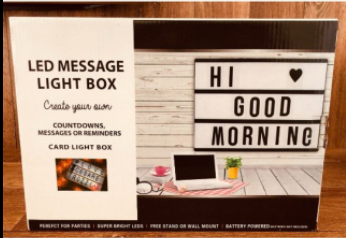 LED MESSAGE LIGHT UP BOX BLACK CARDS - Image 4