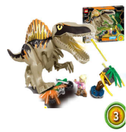 LIGHTNING SPINOSAURUS BUILDING BLOCKS