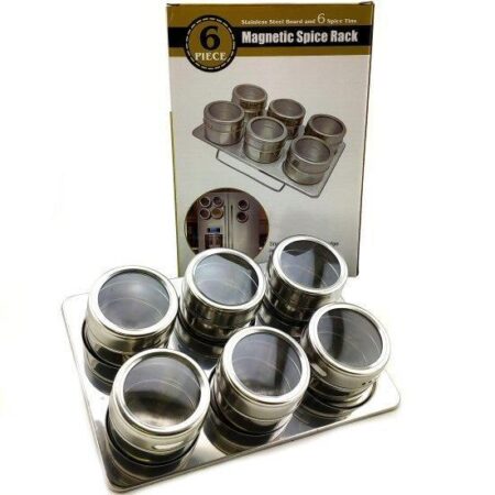 MAGNETIC SPICE RACK 6 PC