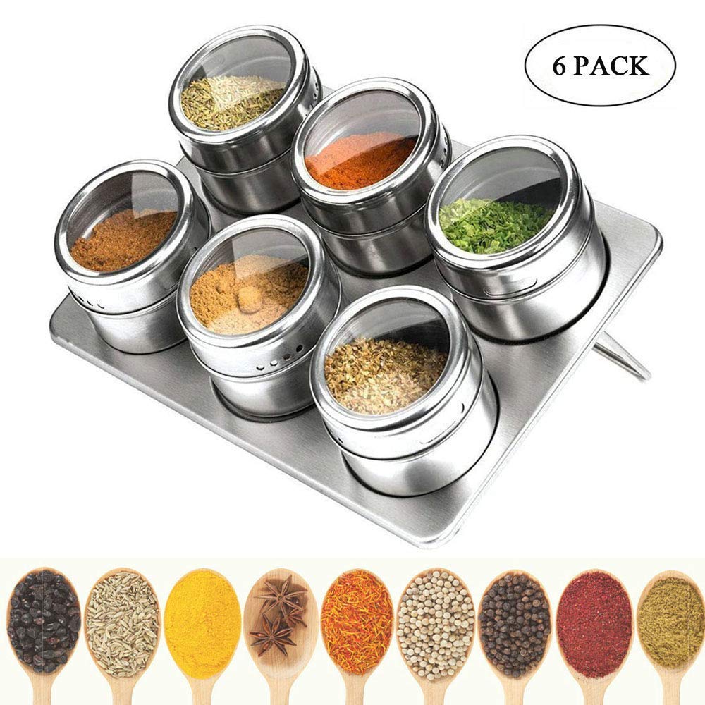 MAGNETIC SPICE RACK 6 PC