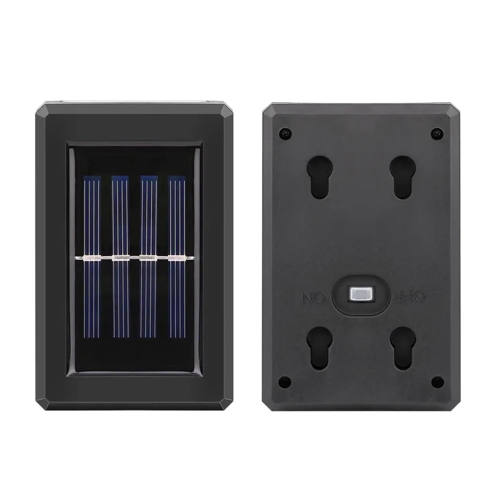 Solar Wall Light Up And Down Glow Wall Light Outdoor Garden Lamp Waterproof - Image 4
