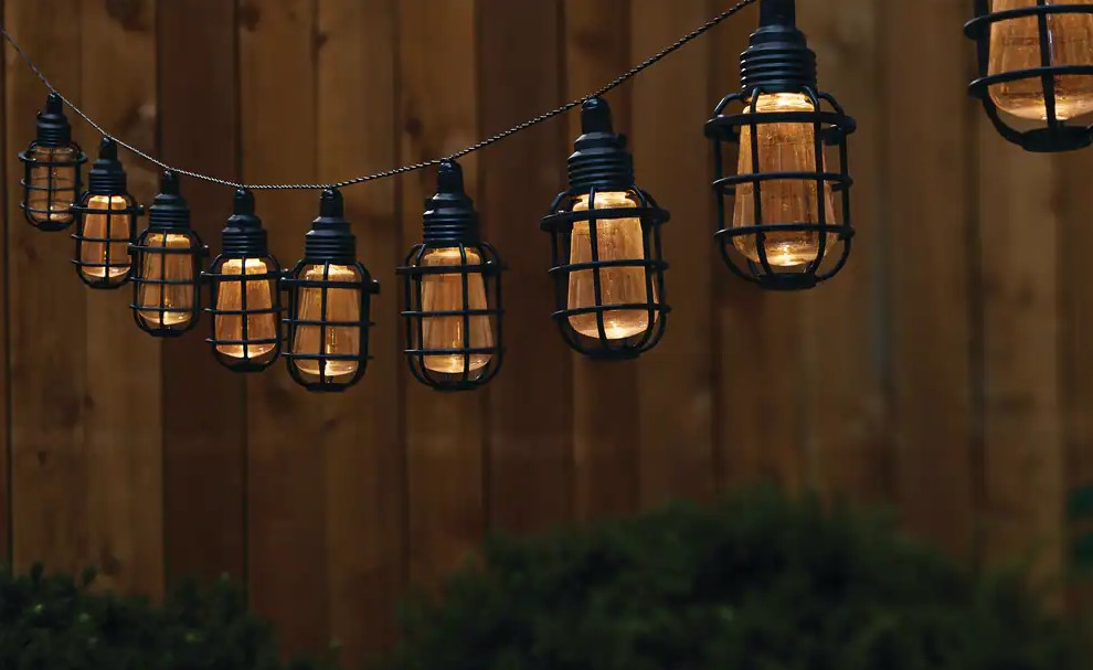 10PC Solar Cage String Lights - Image 4