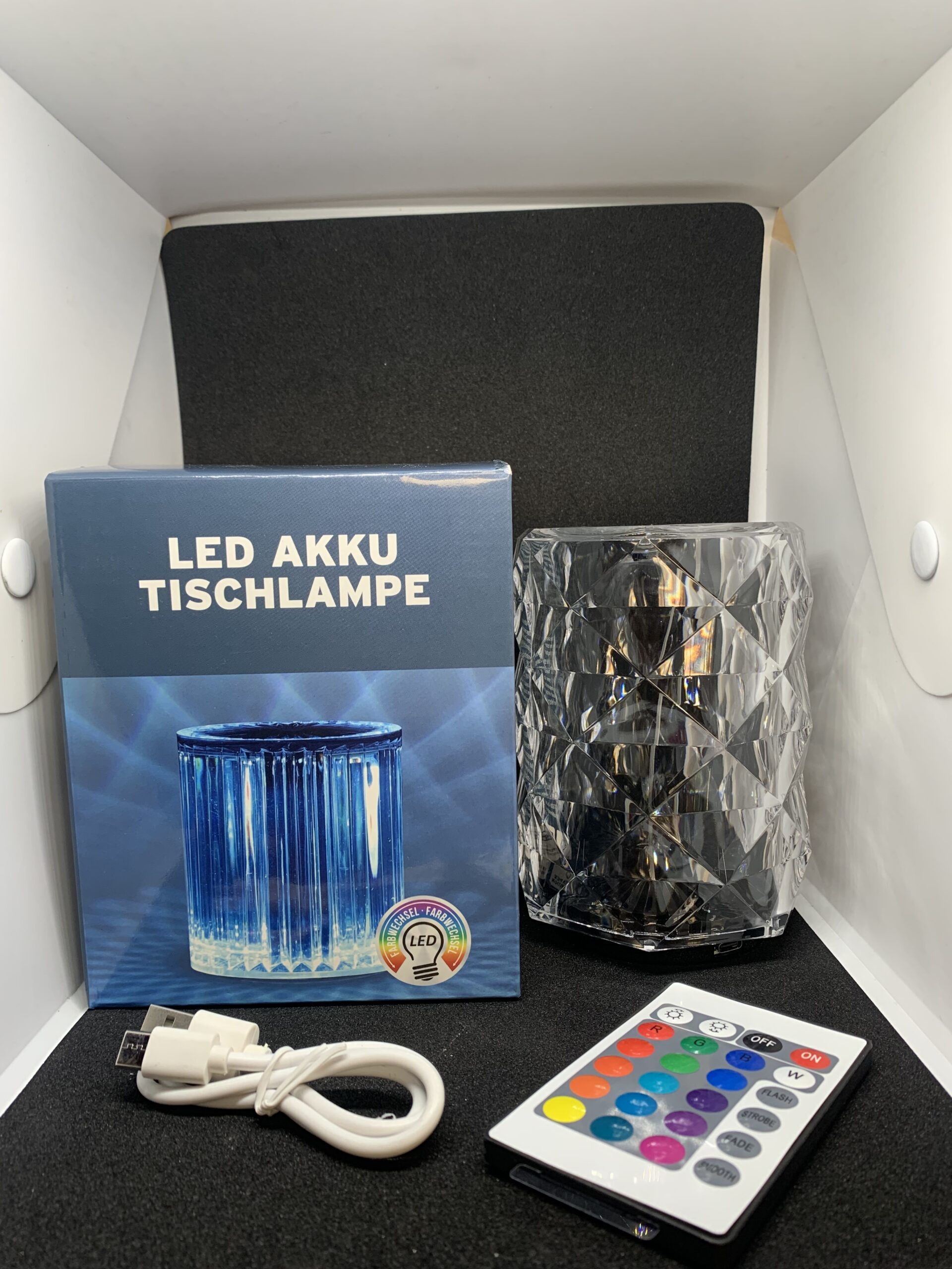 12CM RGB DIAMOND CRYSTAL LIGHT