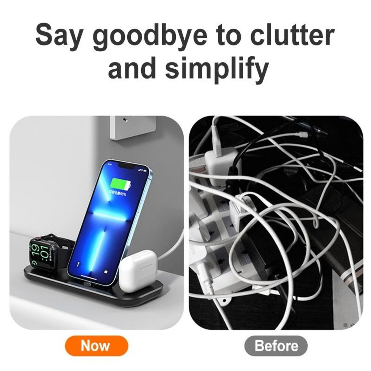 3 in 1 Wireless Iphone Charging - Image 4