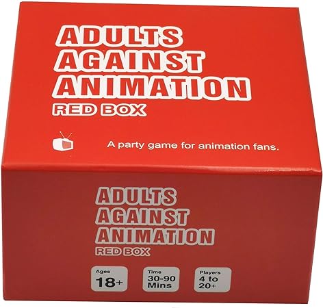 Adults Against Animation Red Box Card Game
