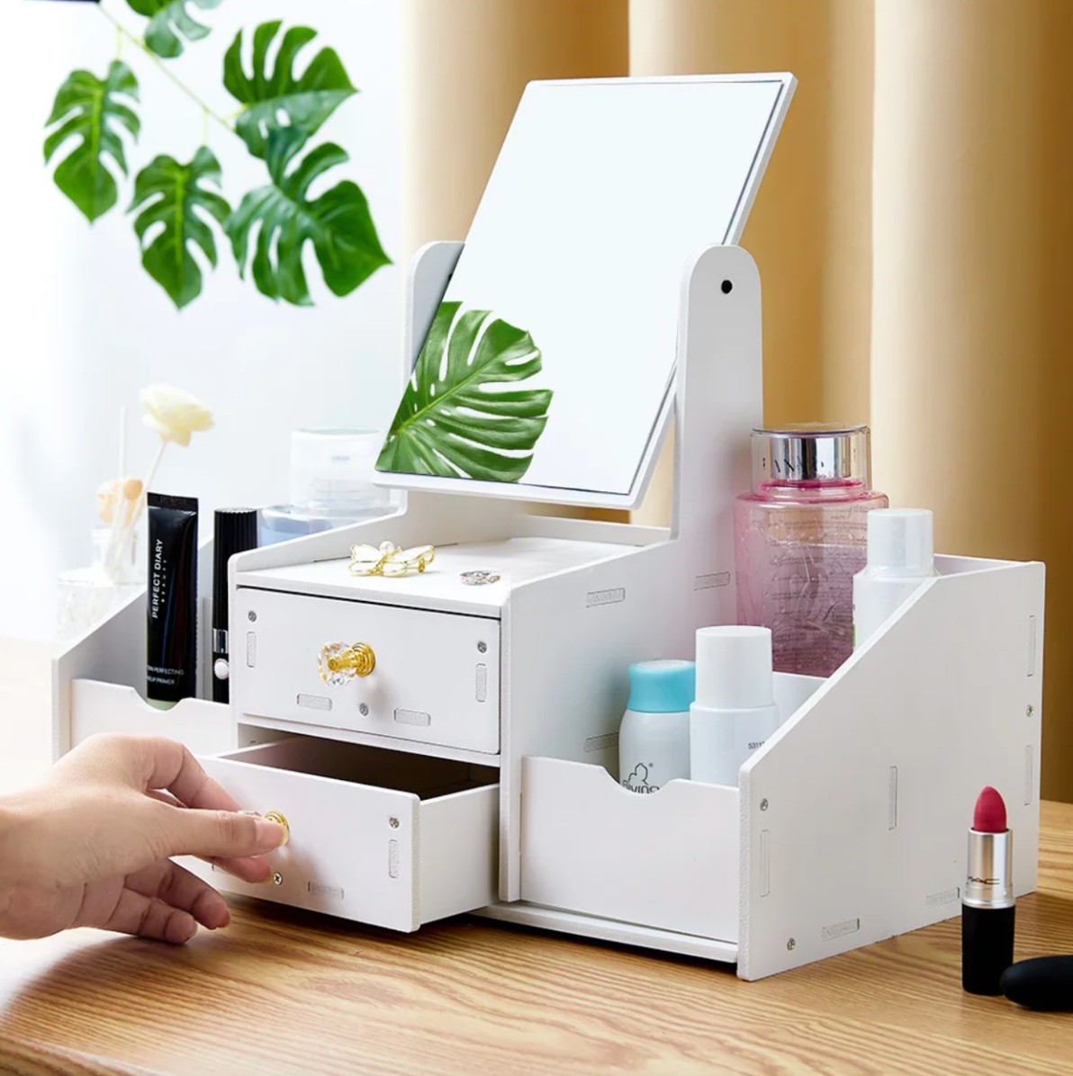 Cosmetic and Jewelry Tabletop Storage Organizer