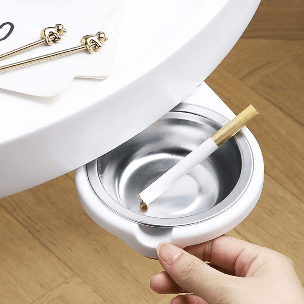 360 Degree Rotating Under Desk Hidden Ashtray