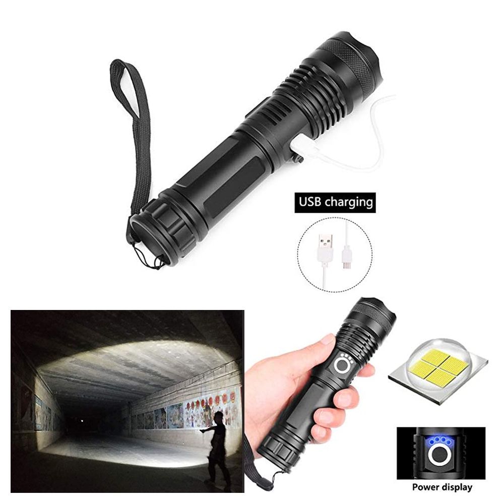 P50 Super Bright Rechargeable Torch Flashlight - Image 6