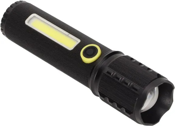 Rechargeable Cob + LED Zoomable Flashlight - Image 4