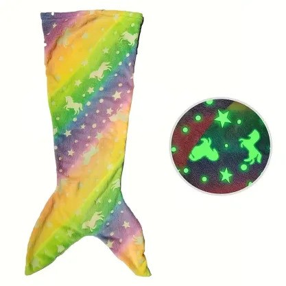 Glow In The Dark Mermaid Tail Sleeping Bag