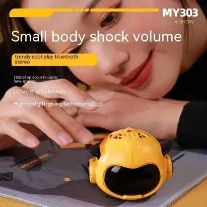 Mini Robot Head Bluetooth Speaker
