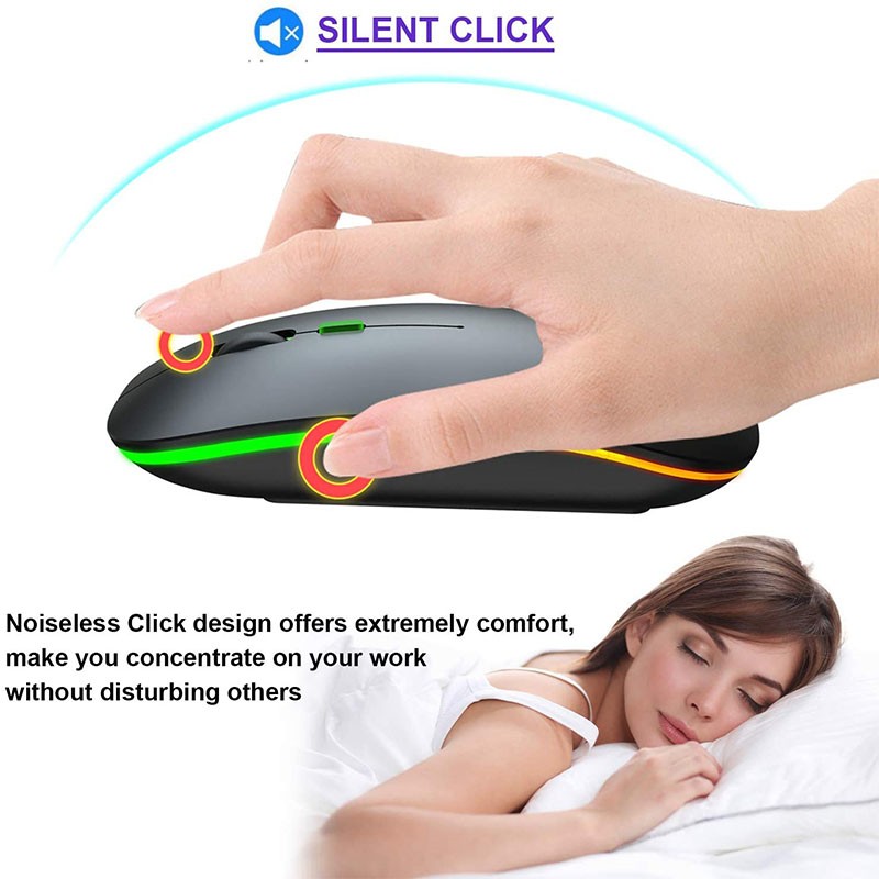Noiseless Wireless Rechargeable Mouse - Image 4