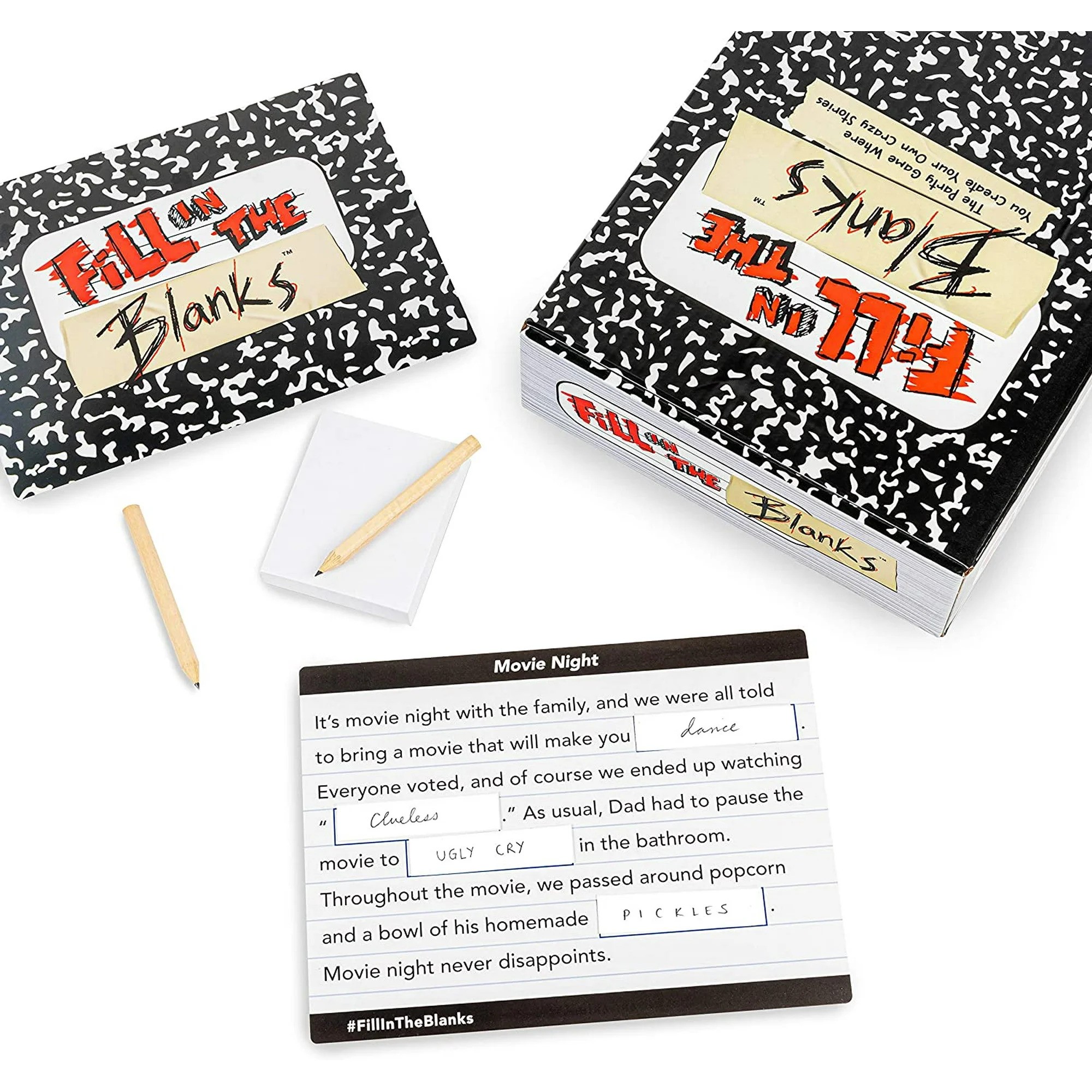 Fill In The Blanks Party Card Game
