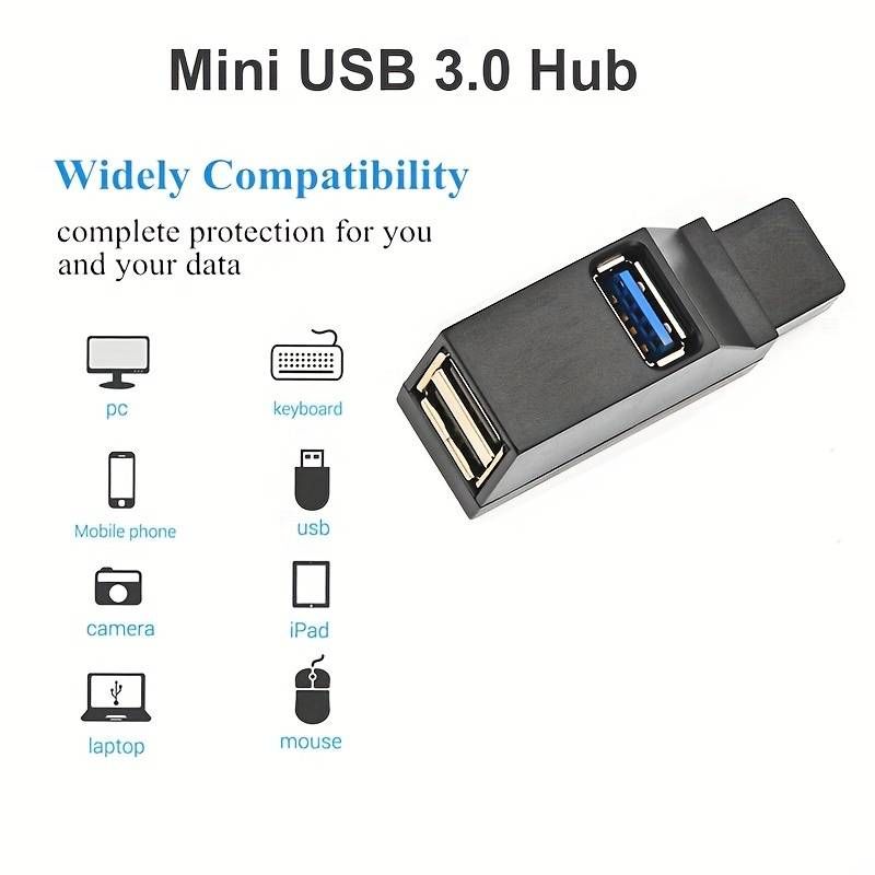 Mini 3 Port USB Hub