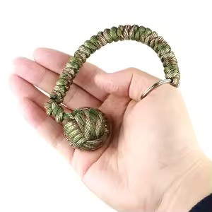 Monkey Fist Ball Bearing Paracord Sling Baton