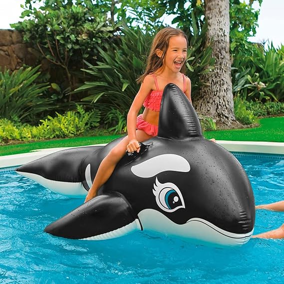 Inflatable Floating Orca Pool Toy