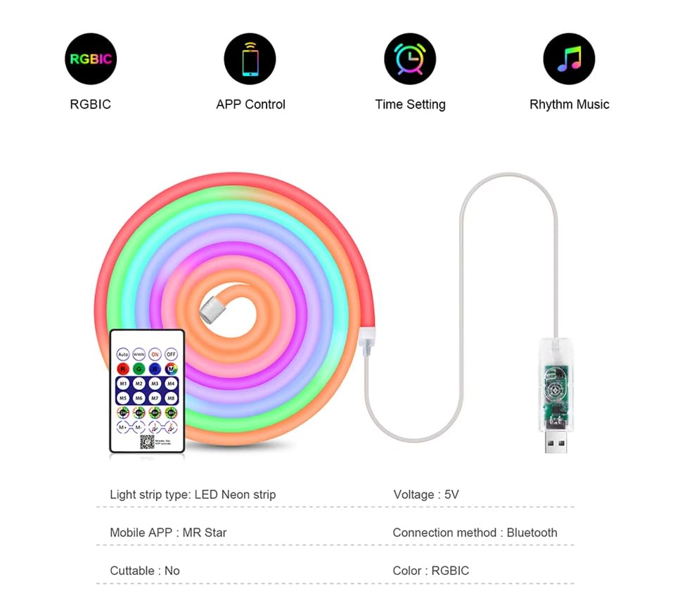 5M USB Neon Flex RGB Strip - Image 5