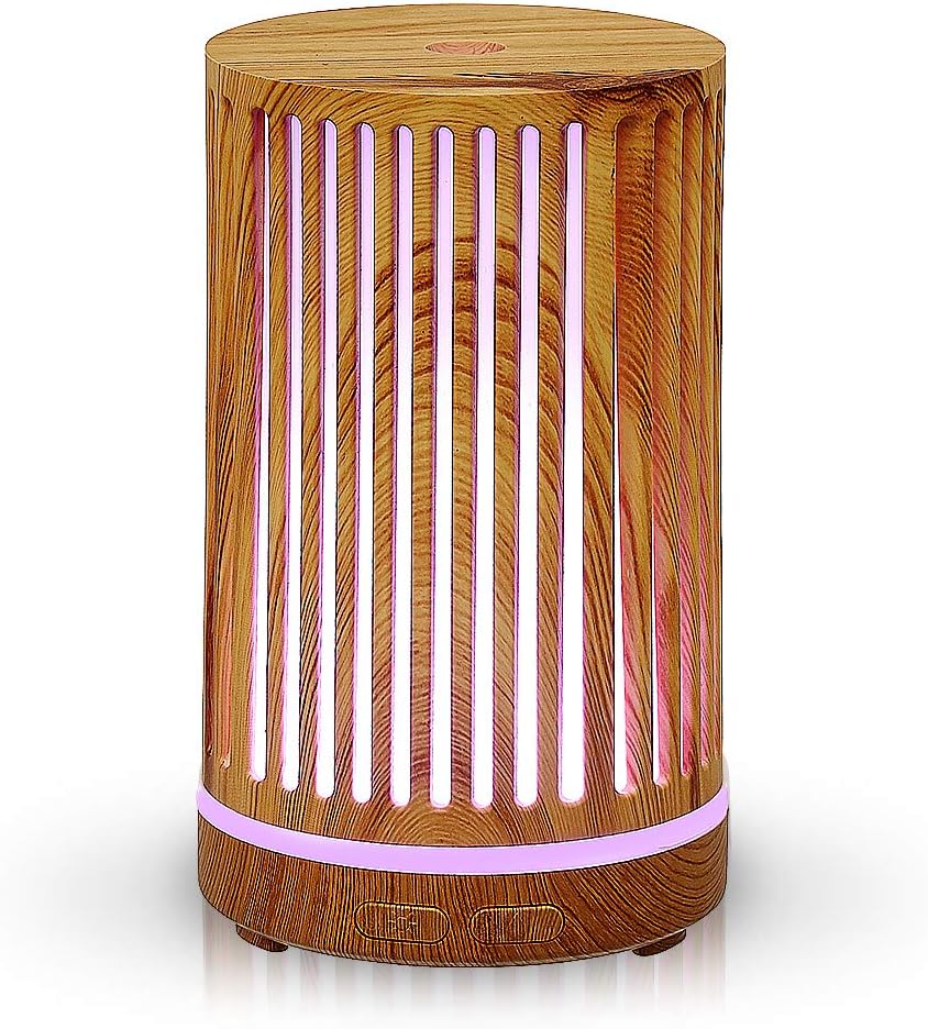 200ml Woodgrain 7 Colour Aroma Humidifier - Image 7