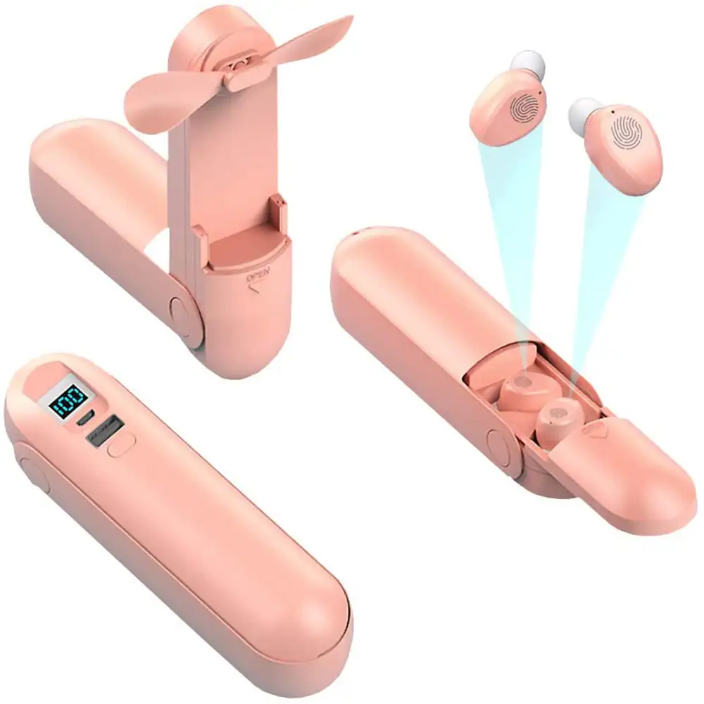 4 in 1 Multifunctional Ear Pods With Mini Fan