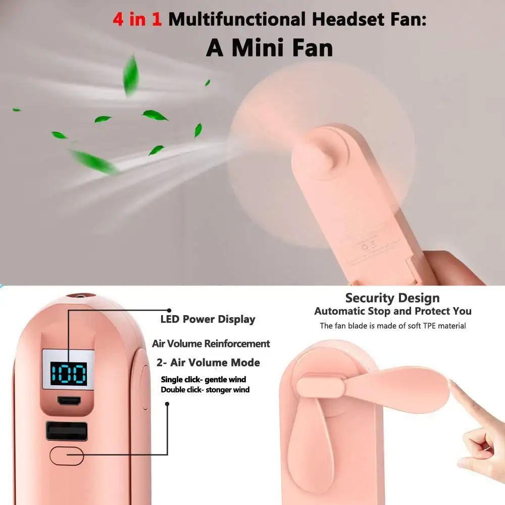 4 in 1 Multifunctional Ear Pods With Mini Fan - Image 4