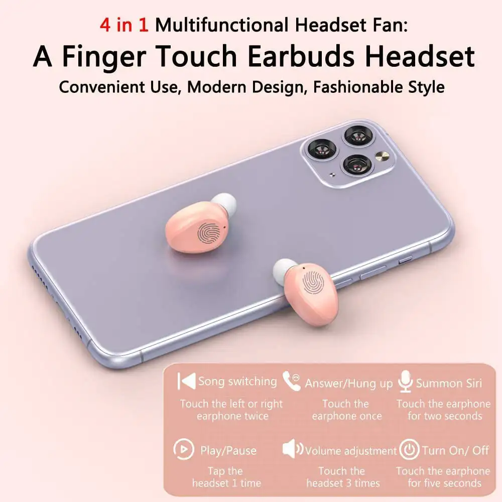 4 in 1 Multifunctional Ear Pods With Mini Fan - Image 5