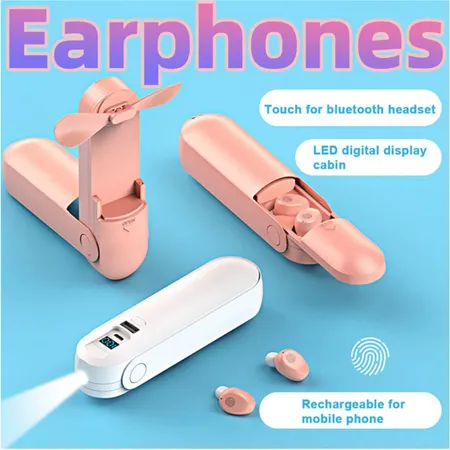 4 in 1 Multifunctional Ear Pods With Mini Fan - Image 8