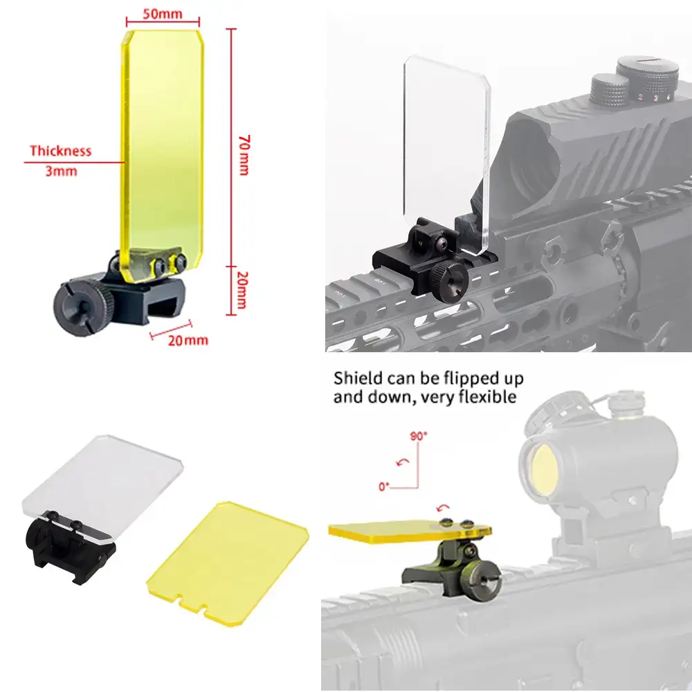 Optic Scope Lens Shield Protector for 20mm Rail Mount
