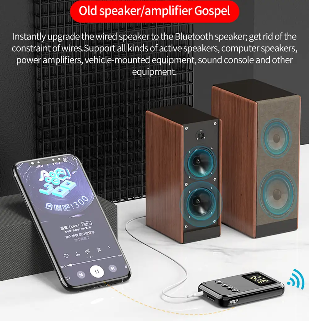 Bluetooth 5.0 Wireless Receiver/Transmitter Adaptor