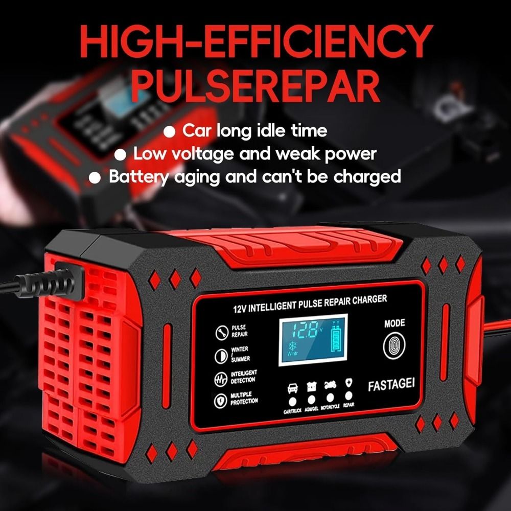 12V 6A Intelligent Pulse Repair Battery Charger - Image 7