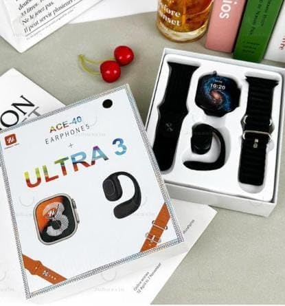 Ultra 3 Smart Watch and Earpod Combo