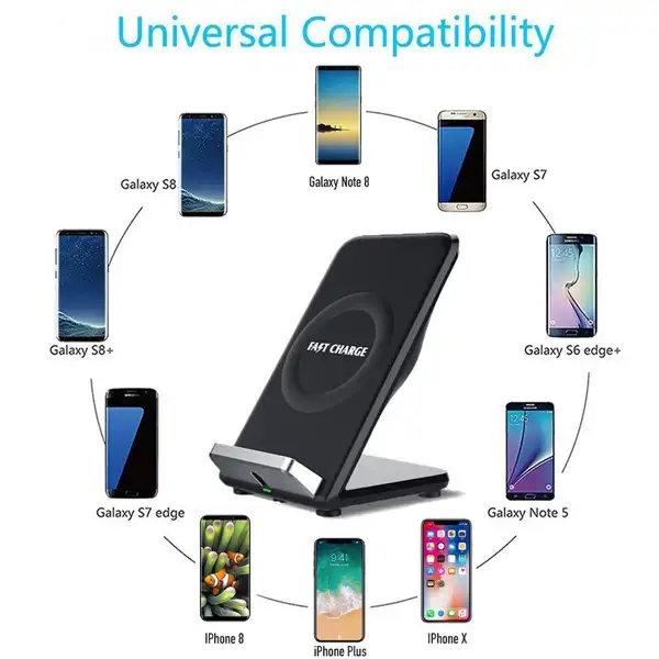 2 Coil QI Wireless Charging Stand - Image 7
