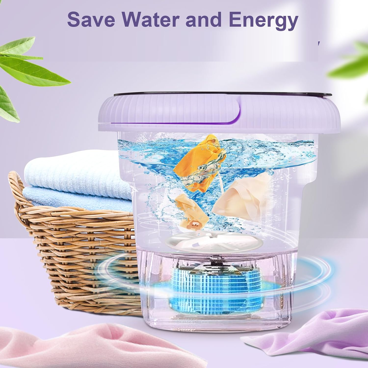 Folding Portable Washing Machine Bucket