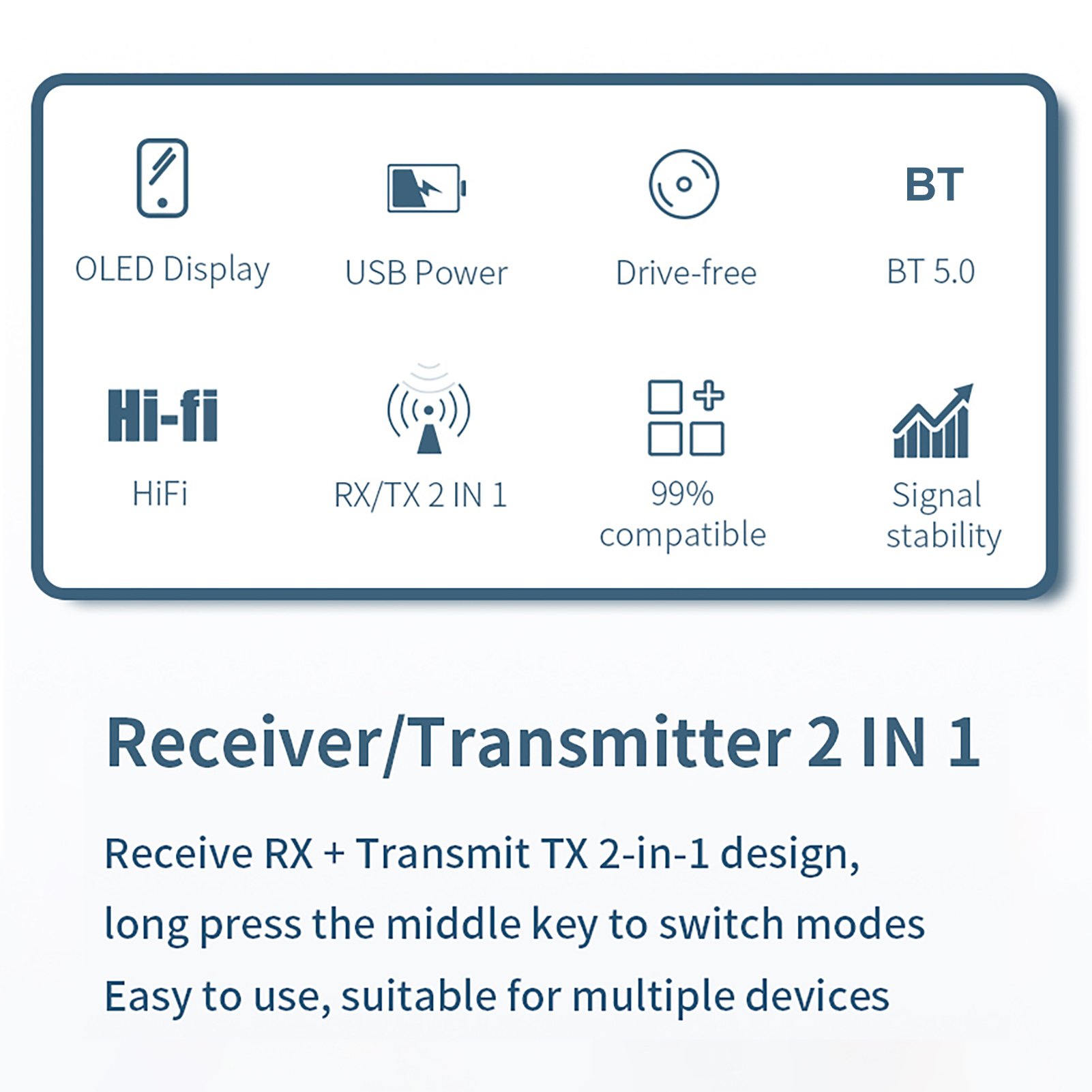 Bluetooth 5.0 Wireless Receiver/Transmitter