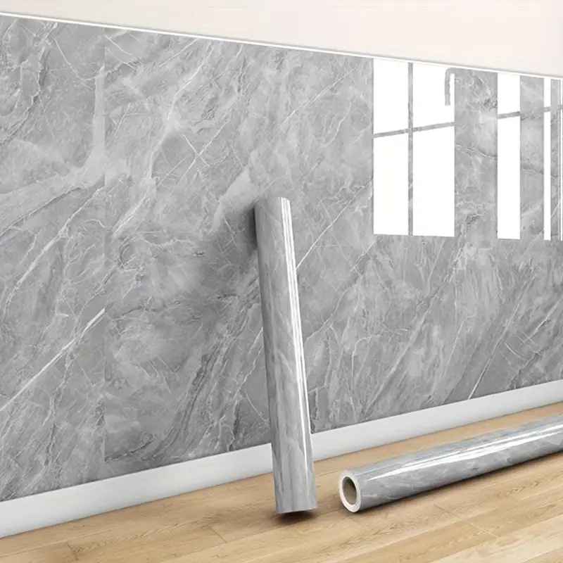 3m x 1.2m Marble Wallpaper(Stone Grey)2.5mm thick