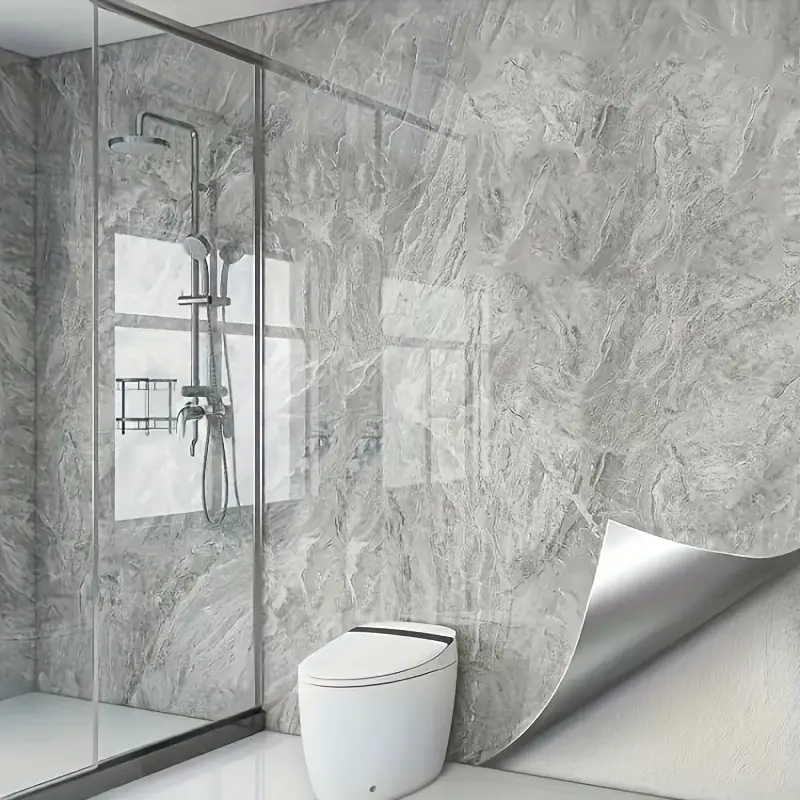 3m x 1.2m Marble Wallpaper(Stone Grey)2.5mm thick - Image 7