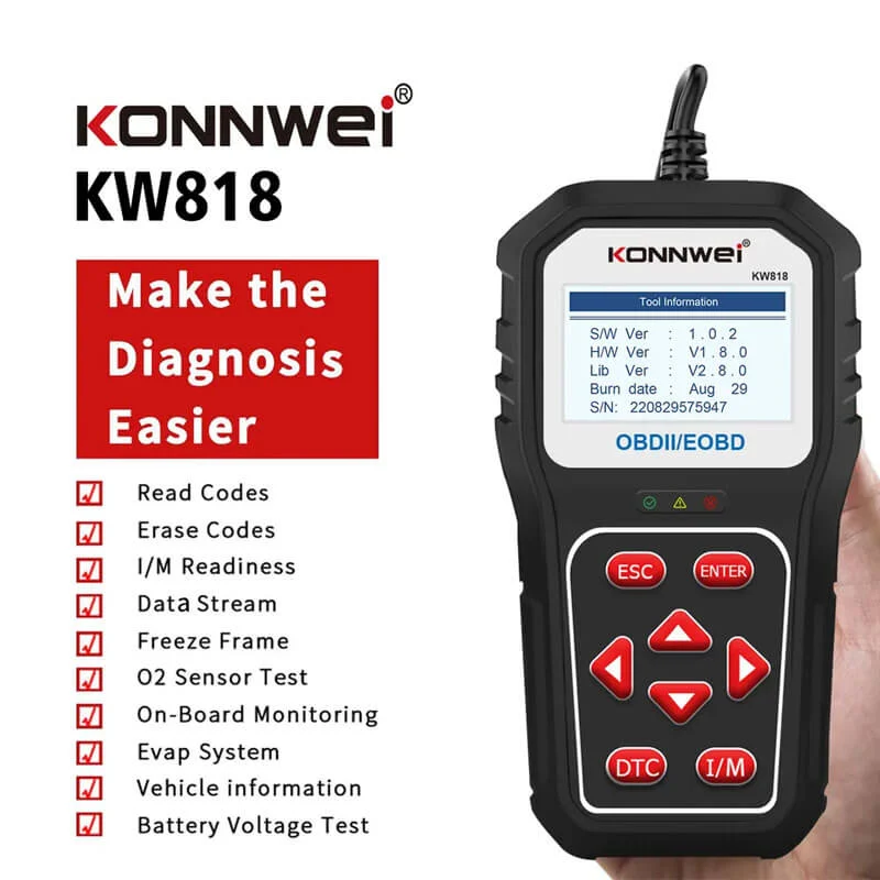 Konnwei KW818 Diagnostic Machine - Image 3