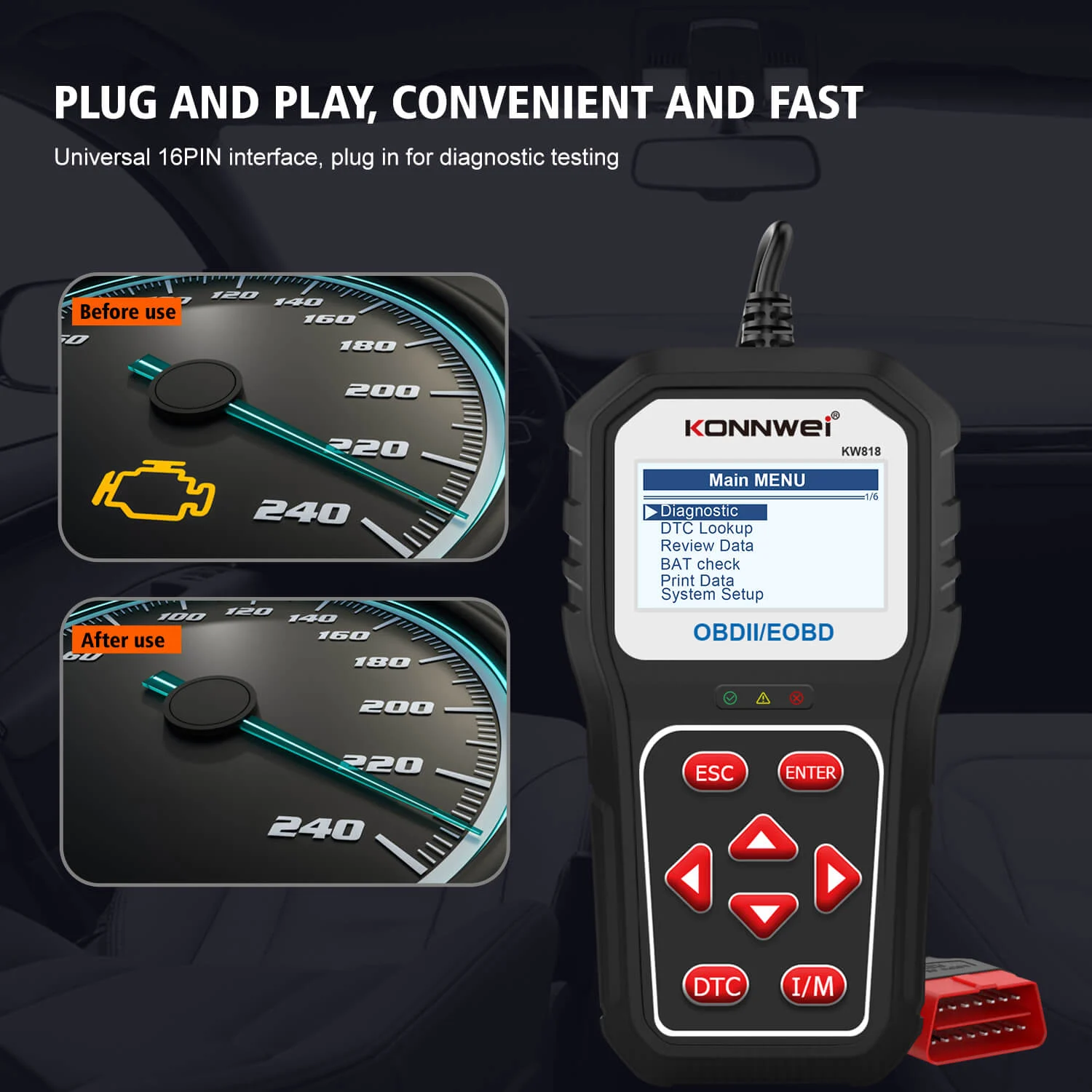 Konnwei KW818 Diagnostic Machine - Image 6