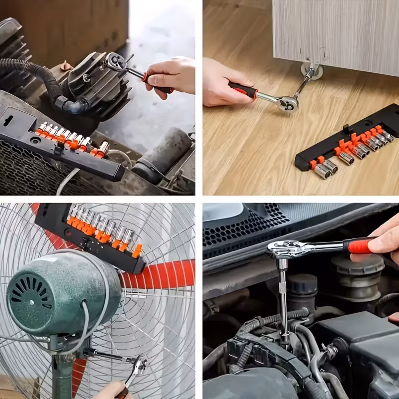 12 Piece Wrench Socket Set