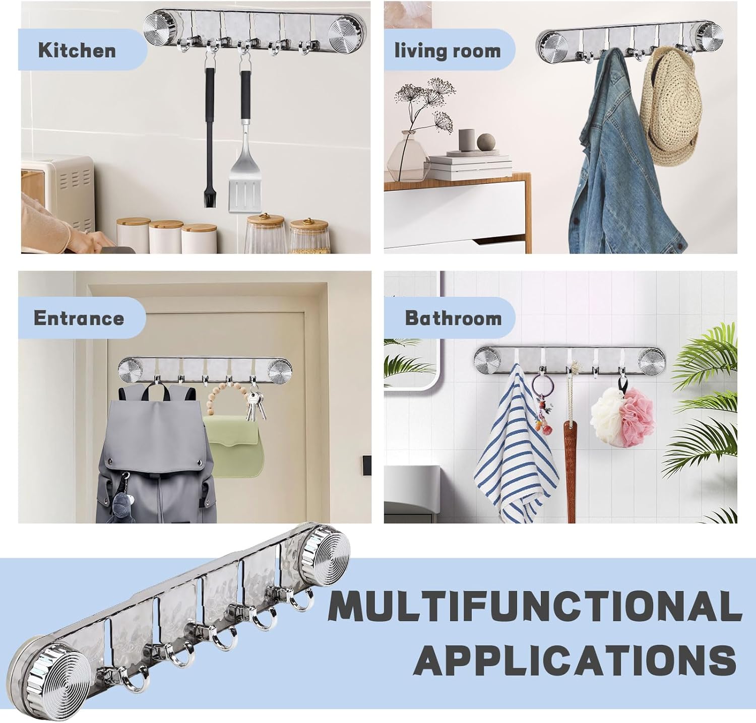 Suction Wall Hooks Holder(5pc) - Image 9