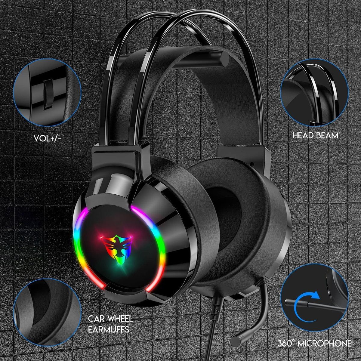 G606 Wired USB RGB Gaming headset - Image 6
