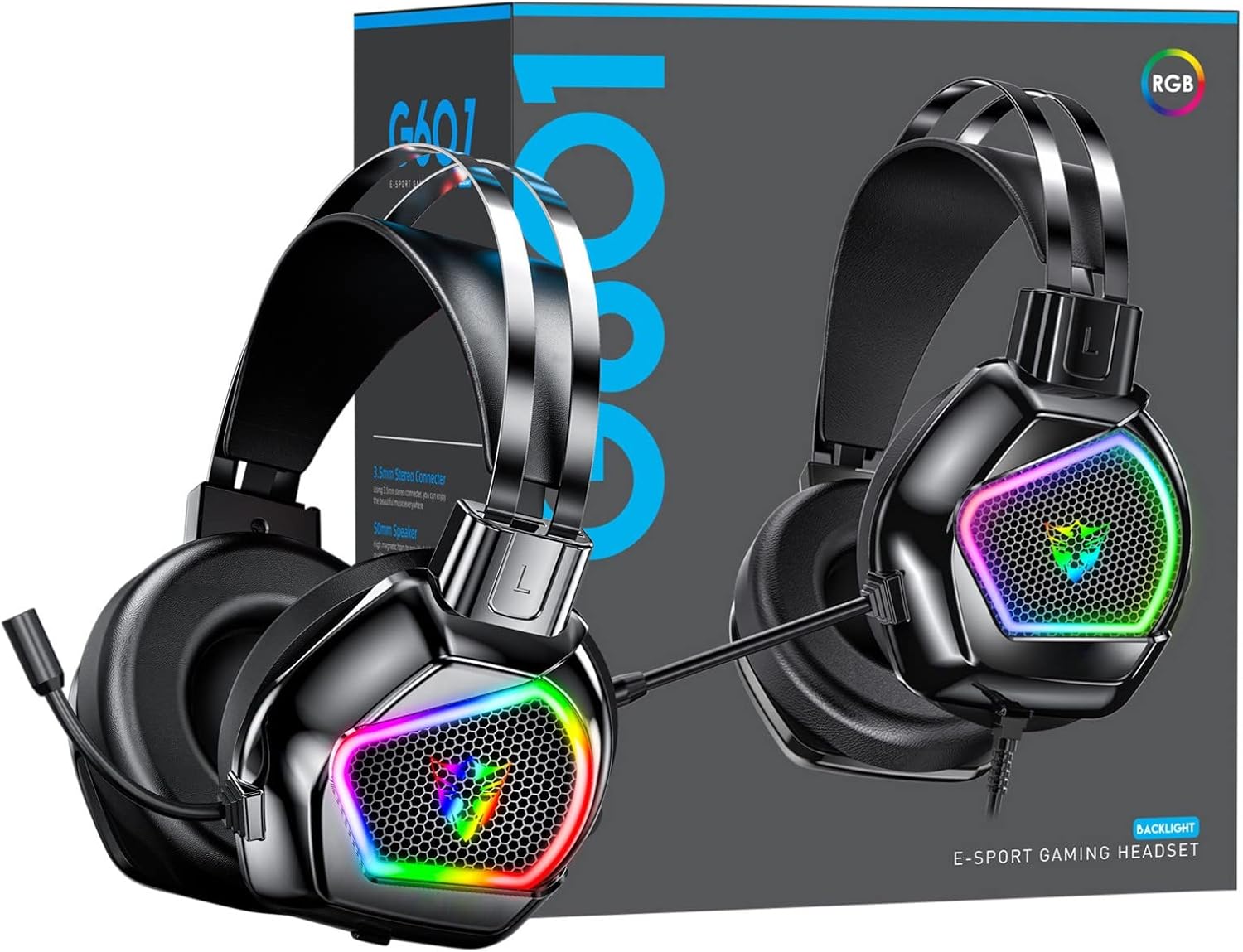 G601 Wired USB RGB Gaming headset - Image 3