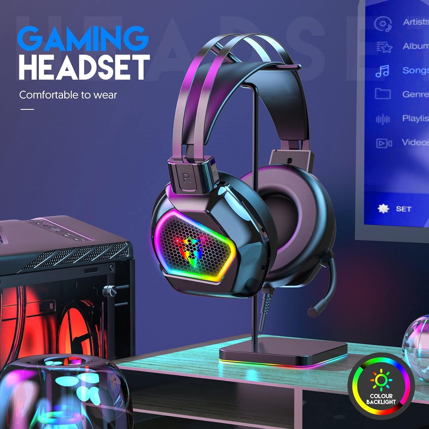 G601 Wired USB RGB Gaming headset - Image 7